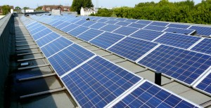 Solaranlage auf dem Open House in Hamburg-Wilhelmsburg